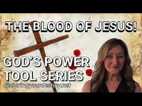 Religious theme with cross and woman smiling.