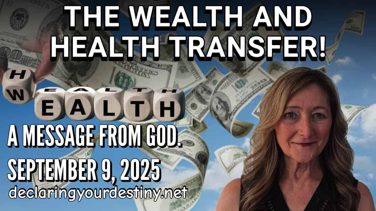 Wealth and health transfer promotional graphic.