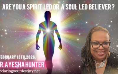 “Are you a spirit led or soul led believer?”