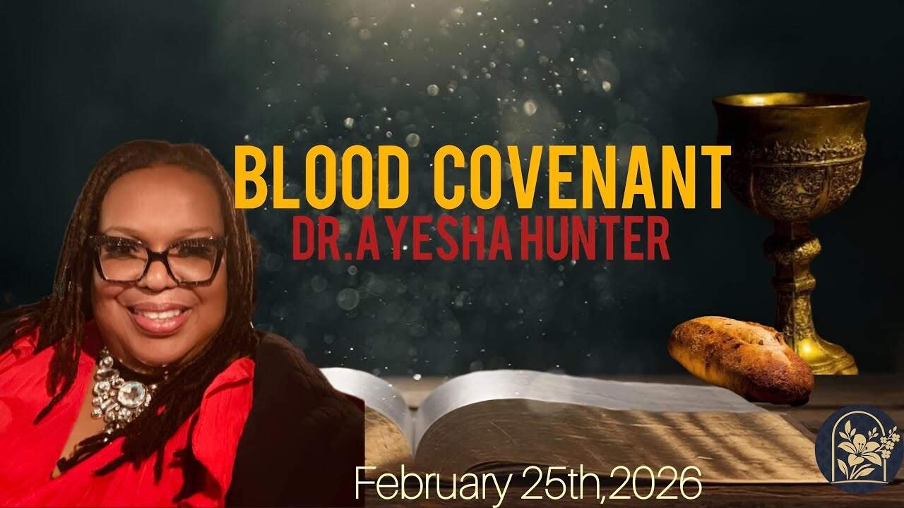 Blood covenant ceremony with Dr. Ayesha Hunter for spiritual breakthrough.