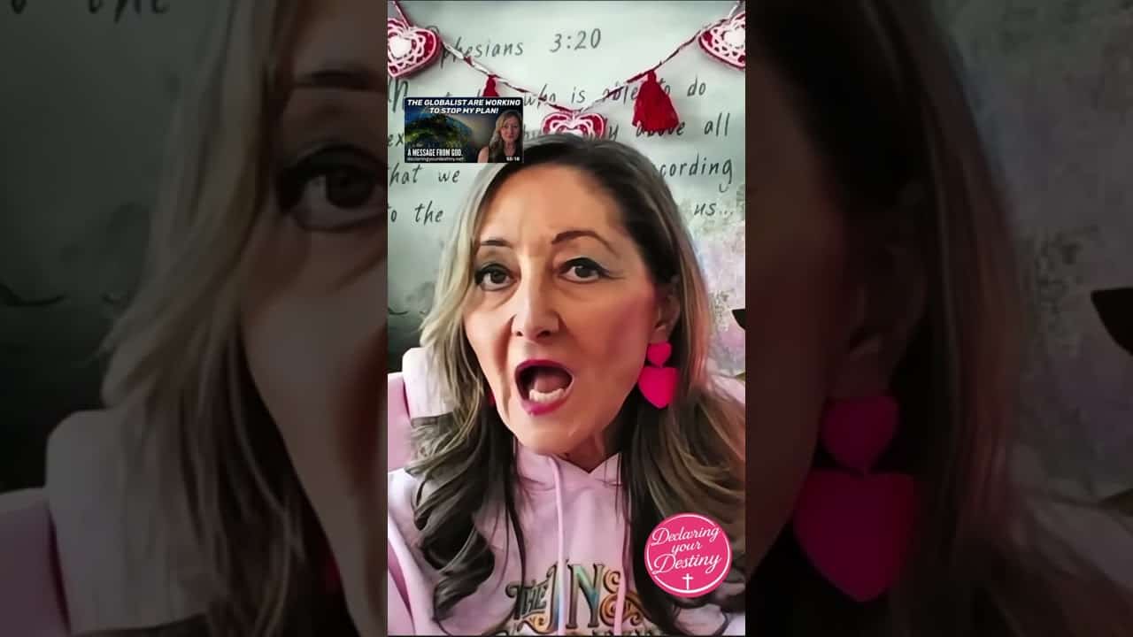 Woman speaking passionately about health and wealth transfer at Declaring Your Destiny event.