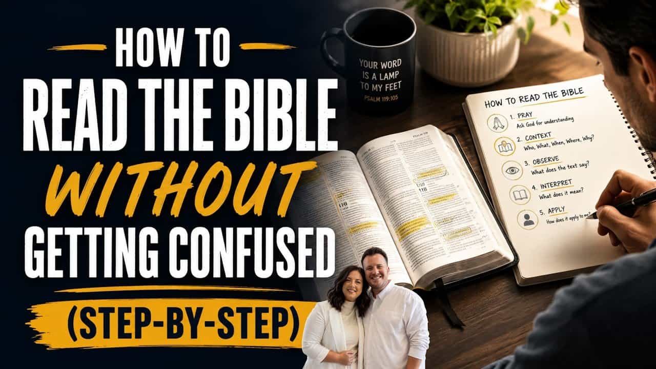 HOW TO READ THE BIBLE WITHOUT GETTING CONFUSED STEP BY STEP (IN THE ROOM) with Kraig & Sarah