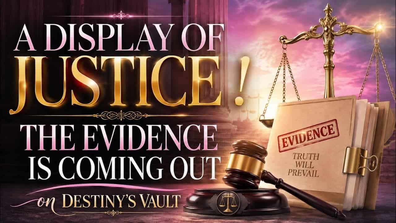 A DISPLAY OF JUSTICE! THE EVIDENCE IS COMING OUT! On DESTINY’S VAULT -4- 24-24. A Message from God