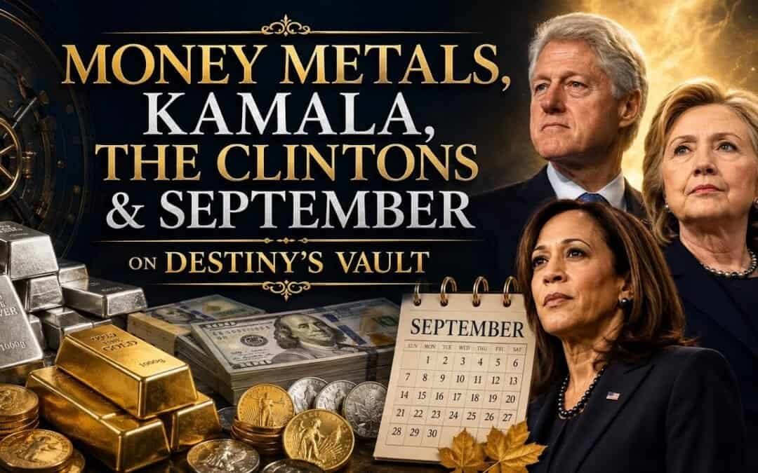MONEY METALS, KAMALA , THE CLINTONS & SEPTEMBER on DESTINY’S VAULT 8-3-24
