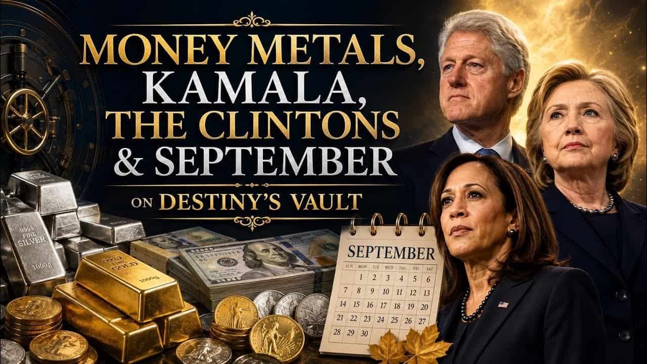 MONEY METALS, KAMALA , THE CLINTONS & SEPTEMBER on DESTINY’S VAULT 8-3-24
