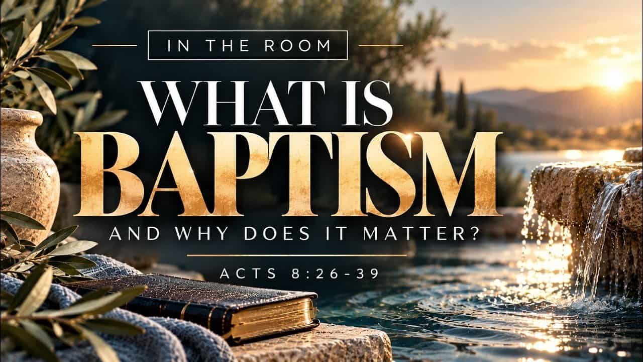 DO YOU REALLY NEED TO BE BAPTIZED? AND WHY DOES IT MATTER? In the room with Kraig and Sarah